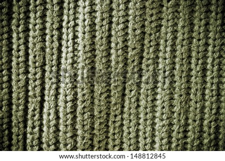 Olive regular striped and woven material background or texture