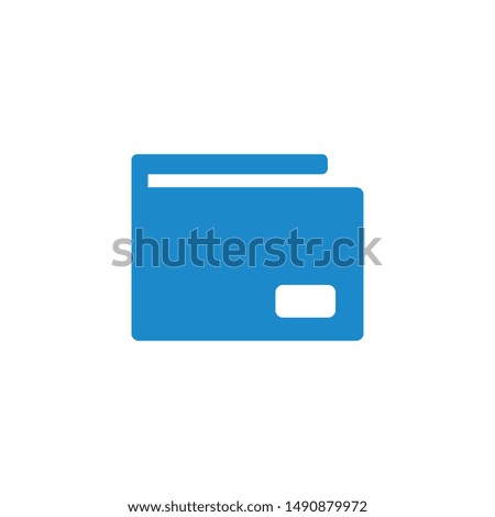 Wallet minimal solid icon vector