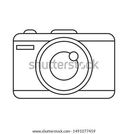Camera design, Device gadget technology photography equipment digital and photo theme Vector illustration