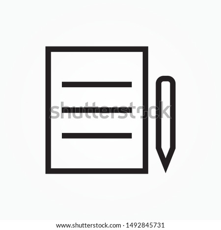 write document icon design vector illustration