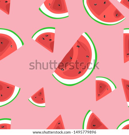 Watermelon design Pattern Seamless vector