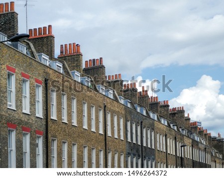 building chimneys in London's street