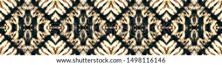 Ethnic Pattern Bright. Boho Seamless Print. Abstract Graphic Element. Mayan Folk Ornament. Vintage Ikat Background. Black, Gold, White Ethnic Pattern Bright.