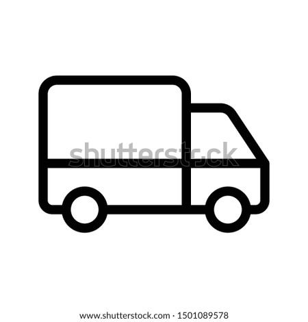 truck thin line vector icon