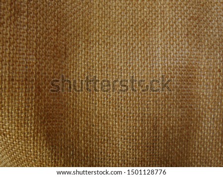Burlap background and texture, brown silk cotton texture
