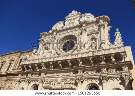 Details of the cathedral of Lecce