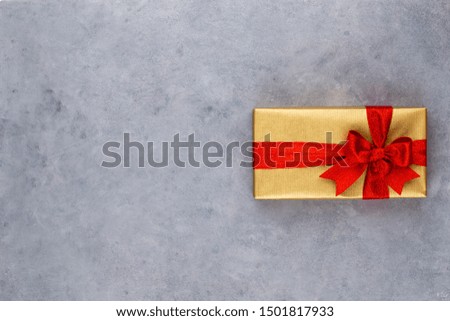 Christmas gift boxes on pastel background.