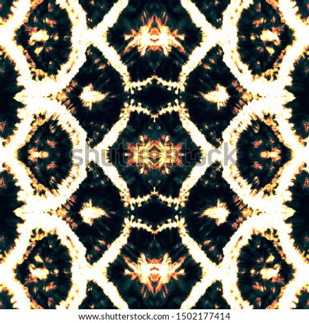Mexican Seamless Print. Bohemian Repeat Pattern. Peruvian Textile Design. Creative Textile Background. Aztec Tribal Texture. Black, Gold, White Mexican Seamless Print.