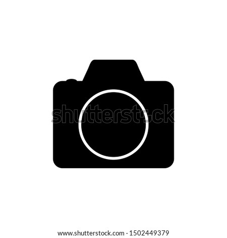 camera symbol icon isolated on white background. vector illustration