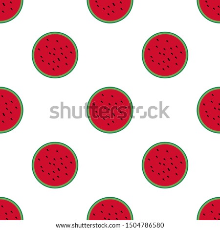 watermelon seamless pattern background vector