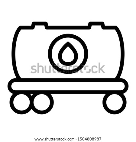 Liquid Gas and Oil Transport Vector Icon