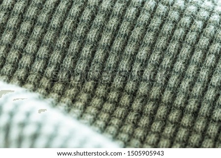 Closeup View of a Tightly Knitted Thermal Sweater