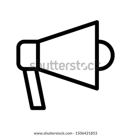 megaphone thin line vector icon