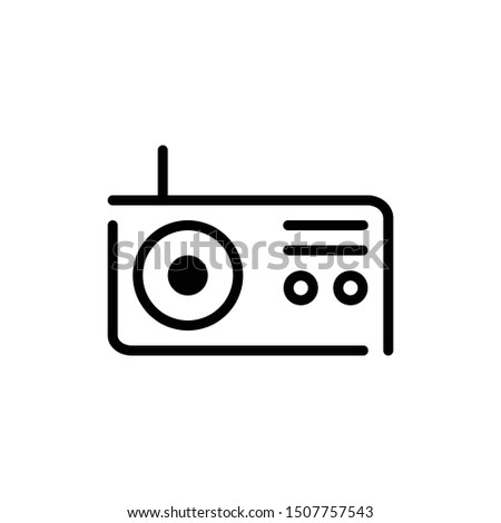 Radio Symbol Icon Vector Illustration