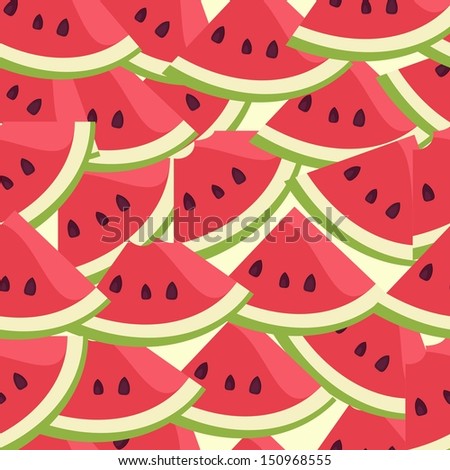 Watermelon endless pattern