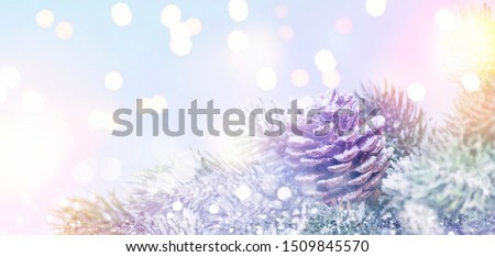 Christmas composition. Christmas background with festive decoration. Merry Christmas and Happy New Year.
