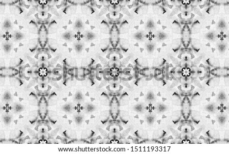 Seamless Light Tones Old Geometric Motifs. Old Geometric Motifs. Wallpaper Old Fashion. Tie and Dye Print. Ethnic Textile Motifs. Seamless Silver Tones Simple Flowers Ornate.
