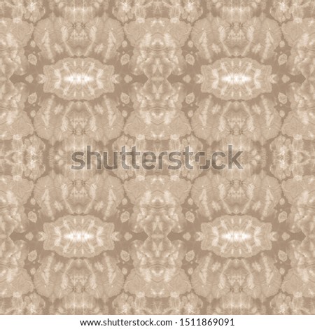 Vintage Old Paper Seamless Pattern. Brown Doodle Wallpaper. Creative Style. Brushstrokes On Dynamic Fond. Line Art Background.