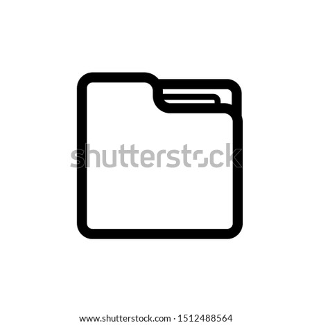 folder icon illustration isolated on White background