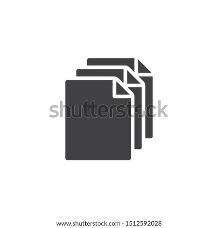 Archive files vector icon. filled flat sign for mobile concept and web design. File documents glyph icon. Symbol, logo illustration. Vector graphics