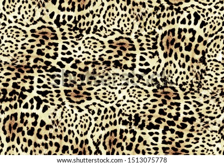 seamless pattern with tiger print design on background