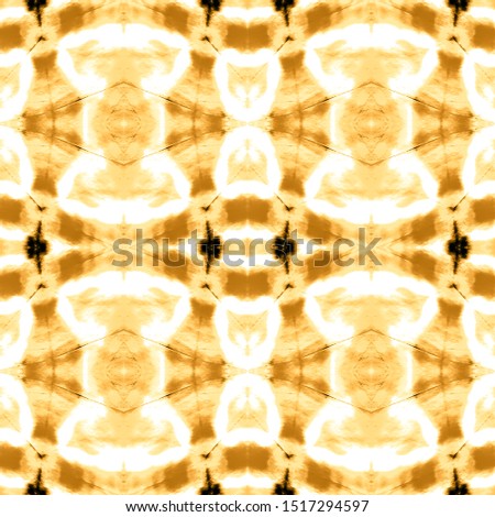 Orange Tie Dye Pattern. Watercolor Vintage. Yellow Ikat Geometric rug. Tie Dye Seamless. Chinese Ornament. Watercolor Tile. Yellow Seamless Pattern. Tie Dye Print. Seamless Bohemian.