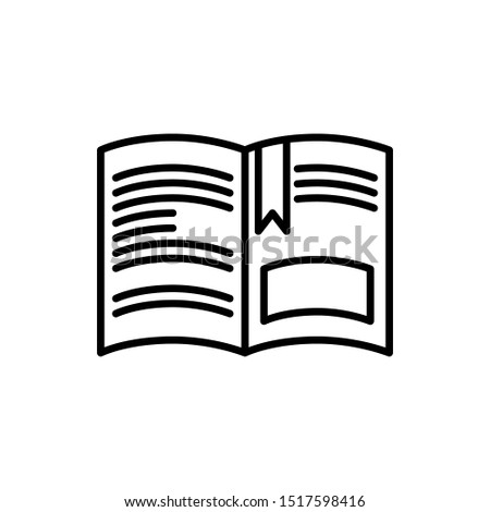 Open Book Icon Vector Template Logo Illustration Symbol _ Eps 10