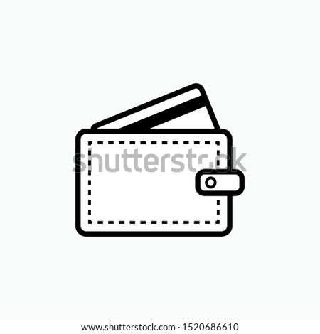 Wallet Icon - Vector, Sign and Symbol for Design, Presentation, Website or Apps Elements.