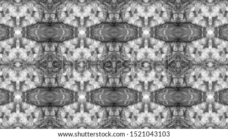 Simple Floral Print. Seamless Grey Shades Kaleidoscopic Wallpapers. Ikat Tapestry Old. Original Ornate Texture. Rhombus Ornament. Seamless Light Tones Ogee Delicate Print.