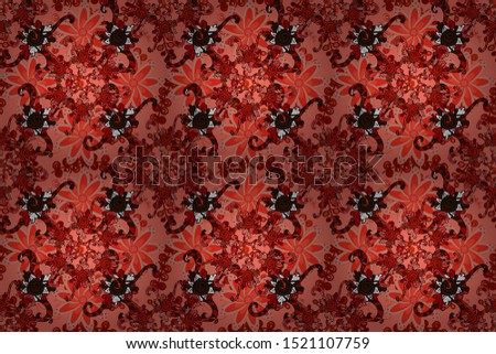 Simple cute pattern in small-scale flowers. Floral seamless background for textile or book covers, manufacturing, wallpapers, print, gift wrap and scrapbooking. Raster illustration.