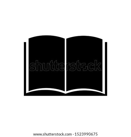 book icon vector isolated on white background