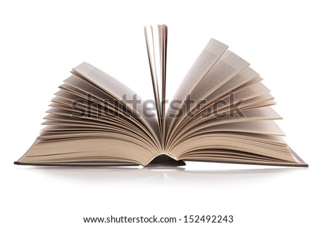 detailed book on a white background, isolated