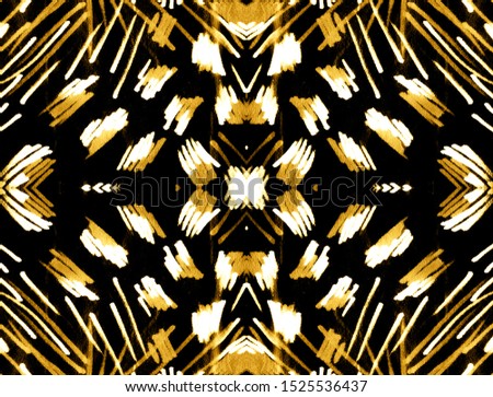 Exotic Animal Print. Brown Spotted Leopard. Bright Animal Background Design. Gold Art Seamless. Acrylic Design Concept. Metallic Seamless Paper. 