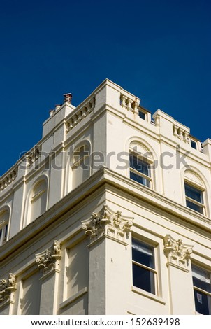A detail of a building in Brighton, United Kingdom