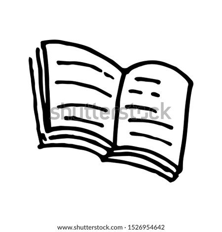 Hand drawn book icon. book sketch icon for infographic, concept design. website or app. book vector sketch icon isolated on white background