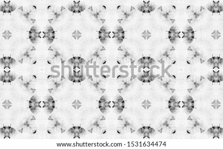Old Geometric Motifs. Seamless Gray Colors Original Ornate Texture. Tie and Dye Print. Simple Flowers Ornate. Rhombus Ornament. Seamless Gray Colors Folk Embroidery Style.