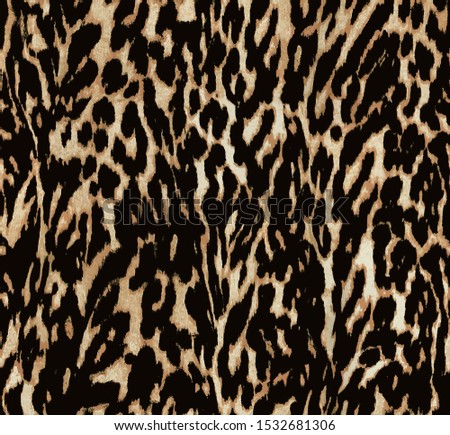 Leopard skin pattern. Textures design seamless