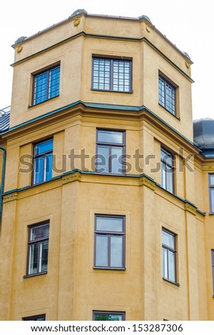 Modern building in Sweden, Scandinavia