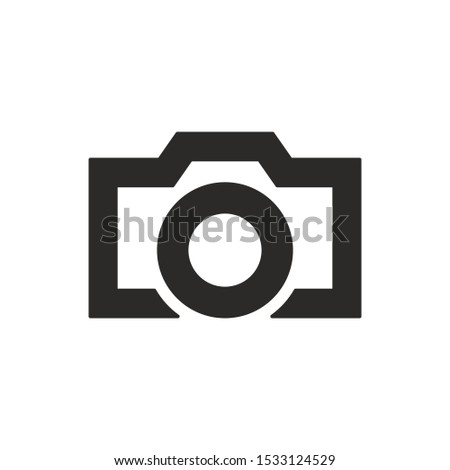 Camera Sign Isolated On White Background. Photography Symbol Simple, Flat Vector, Icon You Can Use Your Website Design, Mobile App Or Industrial Design. Vector Illustration