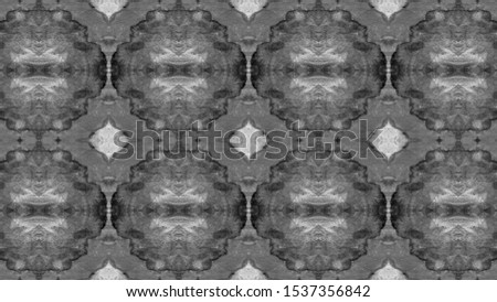Seamless Metalic Color Ikat Fabric Design. Ikat Tapestry Old. Kaleidoscopic Wallpapers. Tie Dye Print. Rhombus Ornament. Seamless Grey Shades Modern Wall Decoration.