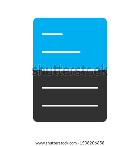 Document icon isolated on abstract background

