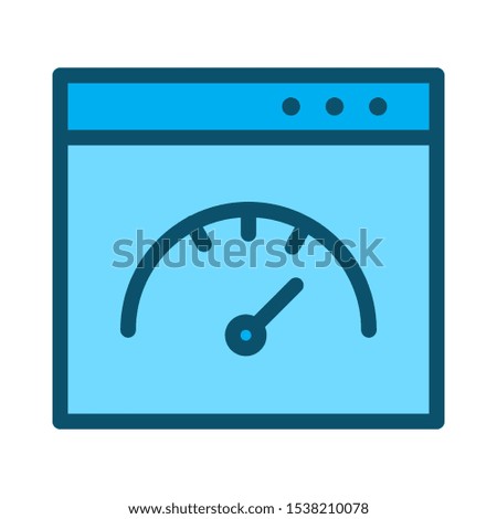 Optimization icon isolated on abstract background

