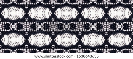 Seamless Elegant Lace Pattern. Passion Texture for Combination. Endless Border Braid. White and Black Color. Natural Lines and Squares.