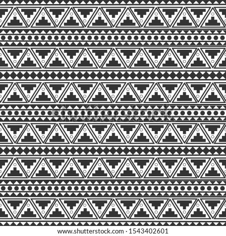 Ethnic pattern tribal-vector illustration. The art of the Aztec, Mexican and Peruvian print.