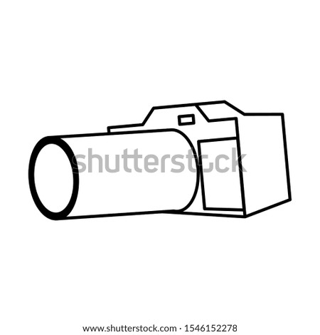 Camera icon design, Device gadget technology photography equipment digital and photo theme Vector illustration