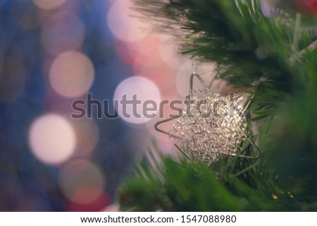 Christmas colorful light bokeh background.Christmas light bokeh . Christmas and New Year holidays background. 