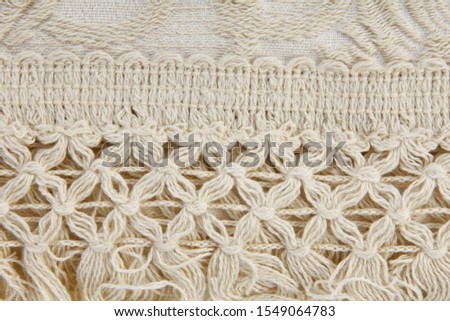 close-up of textile material texture