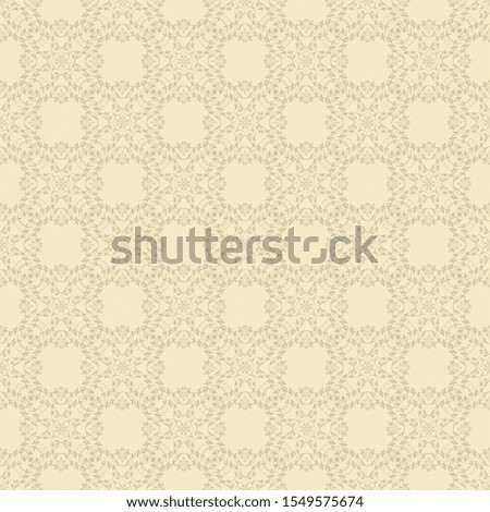 Wallpaper pattern. Floral ornament on background. Cute vector illustration