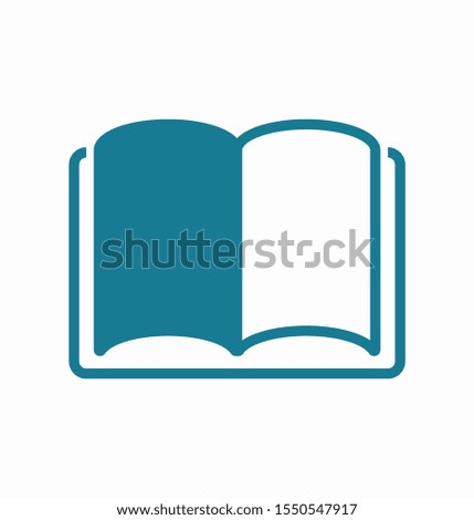 Open book icon, library icon vector illustration EPS10. Concept education