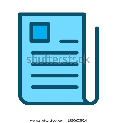 newspaper icon isolated on background

